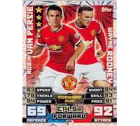Match Attax 2014/2015 Robin Van Persie / Wayne Rooney 14/15 Duo Card