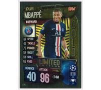 Match Attax 2019 2020 Mbappe Gold Limited Edition LE4G Trading Card