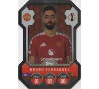 Match Attax 2024 2025 Bruno Fernandes Chrome Pro Elite Trading Card