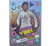 Match Attax 2024 2025 Cristiano Ronaldo Vintage Vibes Legend Trading Card