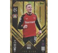 Match Attax 2024 2025 Florian Wirtz 100 Club 473 Trading Card
