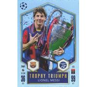 Match Attax 2024 25 Lionel Messi Trophy Triumph Trading Card