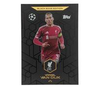 Match Attax 2025 2026 Virgil Van Dijk Black Edge Trading Card