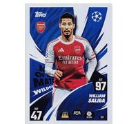Match Attax 2025 2026 William Saliba Man Of The Match Trading Card