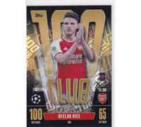 Match Attax Extra 2023 2024 Declan Rice 100 Club 330 Trading Card