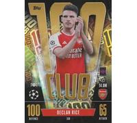 Match Attax Extra 2023 2024 Declan Rice 100 Club Trading Card