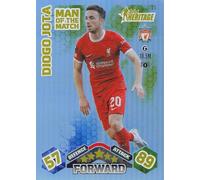 Match Attax Extra 2023 2024 Diego Jota Man of the Match Heritage 315 Trading Card