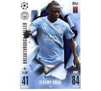 Match Attax Extra 2023 2024 Jeremy Doku Breakthrough Footballer 217 Trading Card
