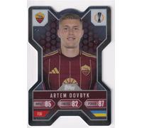 Match Attax Extra 2024 2025 Artem Dovbyk Chrome X Shield CX5 Trading Card