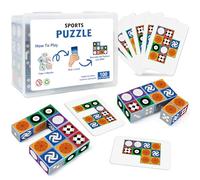 Match Board Game, Sports Block Puzzle Games Visual Recognition Matching Table Game, Fast Paced Balls Puzzle Game, Problem Solving Skills Developing Board Game for Adults Party Travel