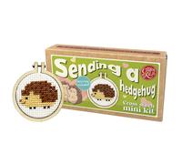 Match Box Cross Stitch Kit - Sending a Hedgehug