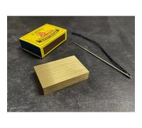 Match-Box Penetration Magic Tricks Needle Through Brass Block Magia Magician Close Up Illusions Gimmick Props Stage Magic