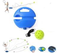 Match Buddy Pickleball Trainer,Rebound Practice Ball with 40 Holes Pickleball Ball,Professional Pickleball Training Aids,Practical Rebound Practice Ball,Pickleball Match Buddy for Solo Training