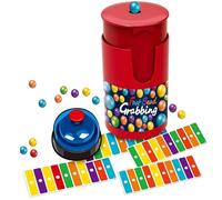 Match Color Bingo Game Set, Fast Bead Grabbing Game with 90 ABS Beads&5 Cards, 1 Bell & Bead Can, for Family/Party 2-4 Players
