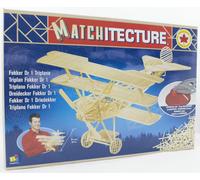 Matchitecture Fokker DR1 Triplane Matchstick Kit