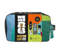 Match Day Fit 3 Piece Men's Grooming Gift Set with Anti-Perspirant Spray, Body Wash and Limited Edition Wash Bag for Him Personal Care Kit Ideal for Travel or Gifting