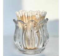 Match Holder with Striker x 3, Glass Matches Holders for 3.5 Inch,Match Box,Matchstick Holder Jar for Scented Candle on Dining Table Fireplace Bathroom Decoration, Not Include Matches
