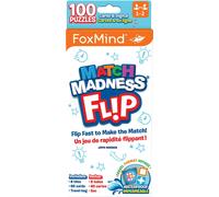 Foxmind Games: Match Madness Flip - Travel Sized Pattern Matching Puzzle Game, Develop Problem Solving-Logic-Fine Motor Skills, Kids 7+, 1-2 Players