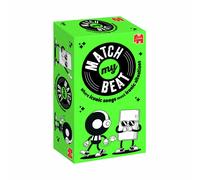 Jumbo Match My Beat - The Music Party Game with 200 Songs & 400 Scenarios - Funny Card Games for Adults, Teens, Parties & Family Gatherings - Match Iconic Songs to Ironic Situations - For 3+ Players