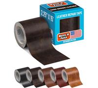 MATCH ’N PATCH Leather Repair Tape - Dark Brown (4.5 m x 5.7 cm roll) Self Adhesive Leather Patch with Printed Leather Pattern for Sofas, Chairs & Vinyl - Fix Rips & Scratches, Crafts & DIY