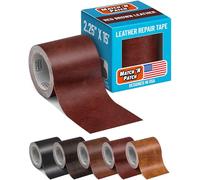 MATCH ’N PATCH Leather Repair Tape - Red Brown (4.5 m x 5.7 cm roll) Self Adhesive Leather Patch with Printed Leather Pattern for Sofas, Chairs & Vinyl - Fix Rips & Scratches, Crafts & DIY