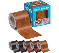 MATCH 'N PATCH Leather Repair Tape - Self Adhesive Leather Patch with Printed Leather Pattern for Sofas, Chairs & Vinyl - Fix Rips & Scratches - 4.5 m x 5.7 cm, Whiskey