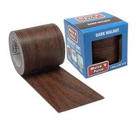 MATCH 'N PATCH Realistic Wood Repair Tape - Adhesive Heavy Duty Wood Tape for Furniture, Laminate Floor Repair, & more - Dark Walnut, 5.72 x 457.2 cm