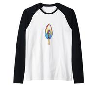 Match Stick Flame/Burn Bright/Light The World On Fire Raglan Baseball Tee