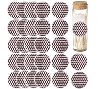 Match Striker Paper Circle Match Striker Stickers Bumble Pattern Match Strike Paper with Adhesive Pre-Cut in Circles for Easy Match Lighting Craft Projects