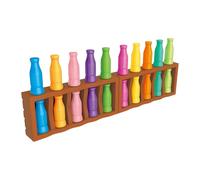 Match The Bottle Color Game - Bottle Pairing Board Game, Cute Popular Logic Training Educational Party Gameplay, Interactive Sorting Toy Game | For Travel Camping Vacations Party Night Classroom Clock