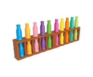 Match The Bottle Color Game - Bottle Pairing Board Game, Cute Popular Logic Training Educational Party Gameplay, Interactive Sorting Toy Game | For Travel Camping Vacations Party Night Classroom Clock