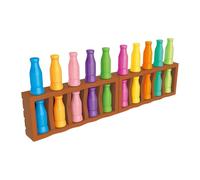 Match The Bottle Color Game - Fun Educational Logic Challenge Game, Color Matching Board Set, Cognitive Skill Development Party, Interactive Family Play Kit | For Travel Camping Party Night Classroom