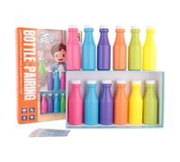 Match The Bottle Color Party Game - Fun Family Board Game Night for Groups Kids Adult | 2-8 Players | Age 3+
