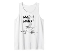 Match the Hatch Bench Trout Streamer Hackle Hook Fishing Tank Top