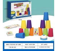 Match The Stacked Cup Table Game, Color Sorting Cognitive Training, Stacked Cup Toys, Educational Competition