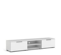 Furniture To Go Match TV Unit 2 Drawers 2 Shelf in White High Gloss - 1