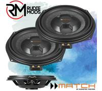 Match 8" Ultra Flat Underseat subwoofers for BMW 1 2 3 4 5 X SERIES 400w Pair