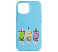 Matcha boba tea green drink milk Taro tapioca Japanese pearl Case for iPhone 15