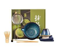 Matcha Bowl Set - Matcha Whisk Set | Japanese Tea Ceremony | Traditional Chasen bambo Whisk, Scoop & Bowl for Home Brewing, Mindful Rituals, Meditation, Wellness, Morning Tea Lovers, Zen Practice