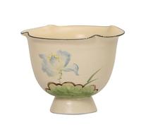 Matcha Cups Lanhe Ceramic Tea Cup Hand-Painted Master Coarse Pottery Chinese-Style Household High Foot Single Women's Flower Mouth Tea Set Tea Infuser Mug