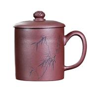 Matcha Cups Office Supplies Tea Cups Large Capacity Compartment Purple Sand Cups Tea Water Separation Tea Cups Tea Set Tea Infuser Mug