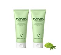 Matcha Face Wash, Deep Hydrating Facial Cleanser for Double Cleansing, Gentle Foaming Formula for Sensitive Skin, Korean Skincare for Women & Men, Daily Use, 100g (2pc)