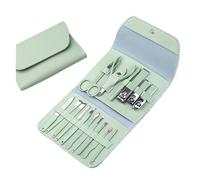 Matcha Green Nail Clipper Eyebrow Clipper Manicure Set Nail Clipper Set Decoration Nail Set Folding Bag Manicure Set (Color : D, Size : 12 Pieces) (D 12 Pieces)