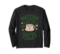 Matcha Green Tea Lover ICES Matcha Latte Long Sleeve T-Shirt