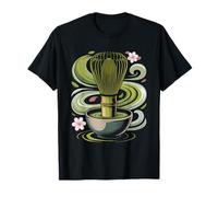 Matcha Latte Foam Art Aesthetic Pour Drink T-Shirt