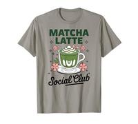 Matcha Latte Social Club Cafe Iced Drink Cute T-Shirt