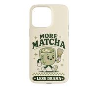 Matcha Less Drama Tea Lover Kawaii Japanese Case for iPhone 15 Pro Max