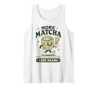 Matcha Less Drama Tea Lover Kawaii Japanese Tank Top
