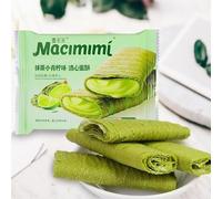 Matcha Lime Crispy Cookies,Chocolate Yogurt Cheese Snack Foods,Healthy Biscuit,Desserts,Pastries,Sweets,Bread,Vegan,Wedding Candies,Delicious Chinese Snack Gifts (Matcha lime flavor,42bags)