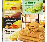 Matcha Lime Crispy Cookies,Chocolate Yogurt Cheese Snack Foods,Healthy Biscuit,Desserts,Pastries,Sweets,Bread,Vegan,Wedding Candies,Delicious Chinese Snack Gifts (5 flavors mixed,22bags)
